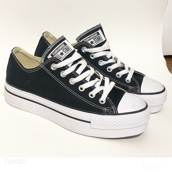 black converse white stitching